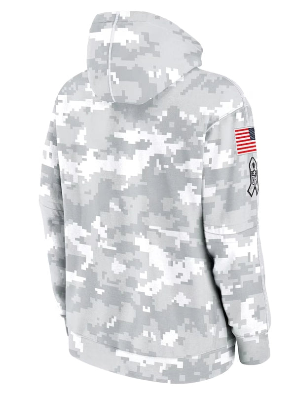 2024 Green Bay Packers Arctic Camo Salute to Service Hoodie