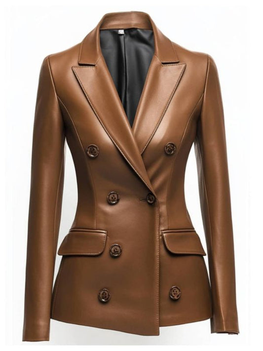 Amelia Brown Leather Jacket – Stylish Women’s Leather Jacket