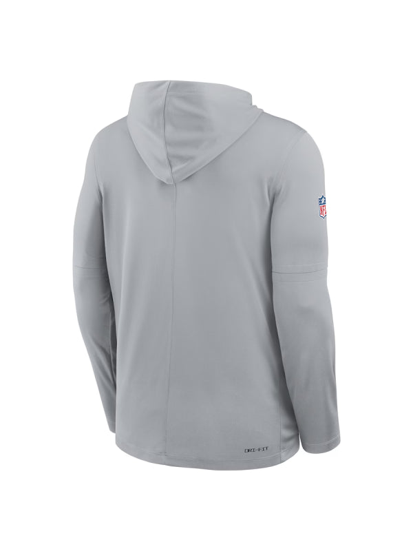 Detroit Lions Sideline Performance Long Sleeve Hoodie T-Shirt
