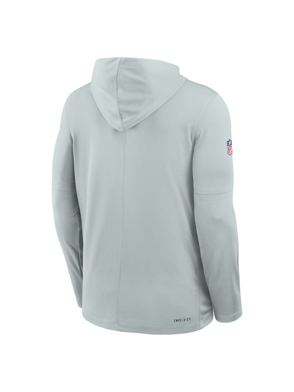 Las Vegas Raiders Sideline Performance Long Sleeve Hoodie T-Shirt