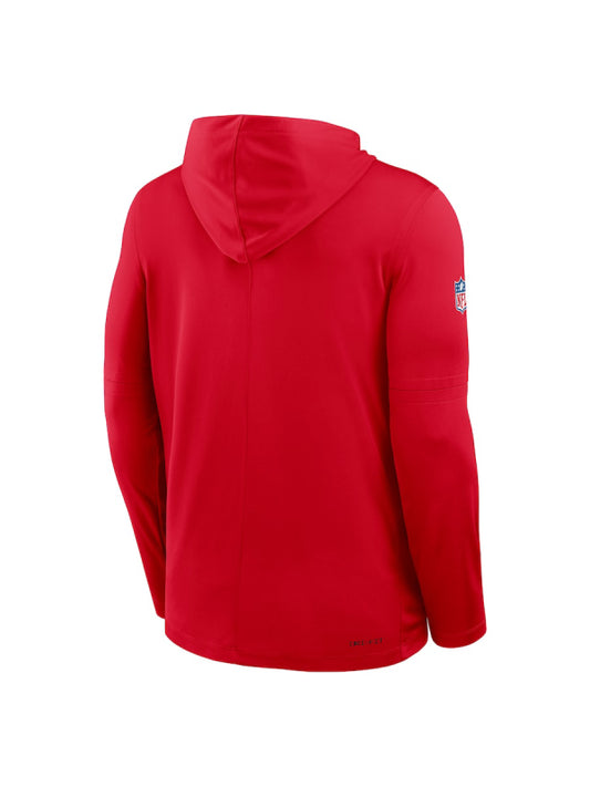 Kansas City Chiefs Sideline Performance Long Sleeve Hoodie T-Shirt