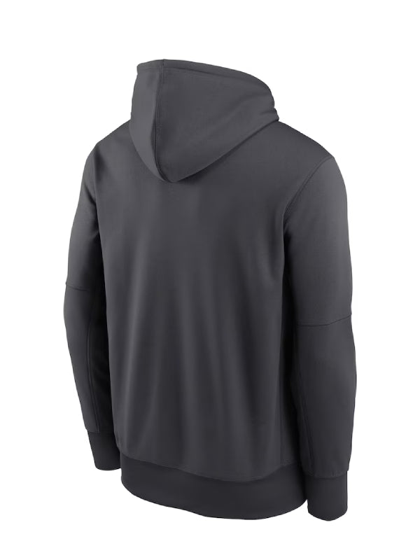 Pittsburgh Steelers Nike Anthracite Toss Sweep Performance Hoodie (Recreated)