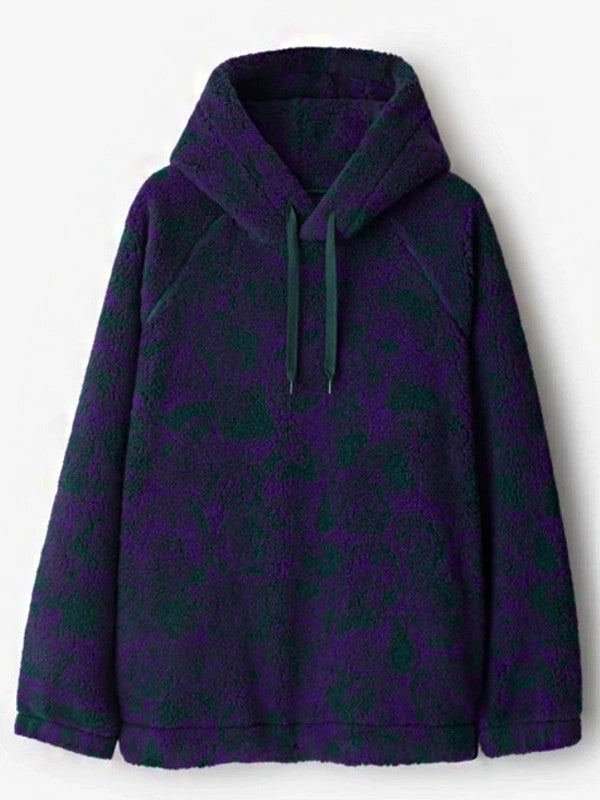 SNL Jacob Elordi Rose Print Fleece Hoodie