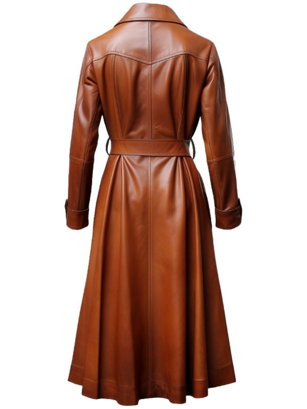 Women’s Tan Brown Leather Coat – Stylish and Sophisticated