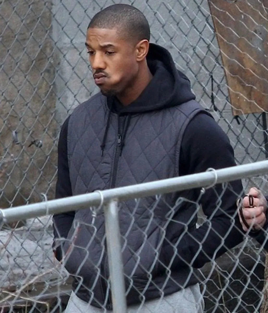 Michael B Jordan Creed Grey Vest