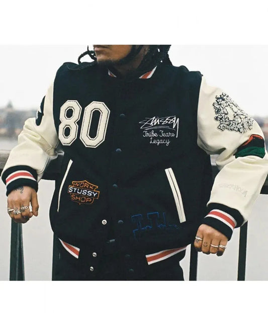 Varsity Denim Tears X Our Legacy TTL Black and White Jacket