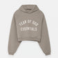 Cropped Essentials Hoodie