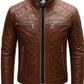 Austin Leather Brown Jacket - Men Leather Jacket Brown