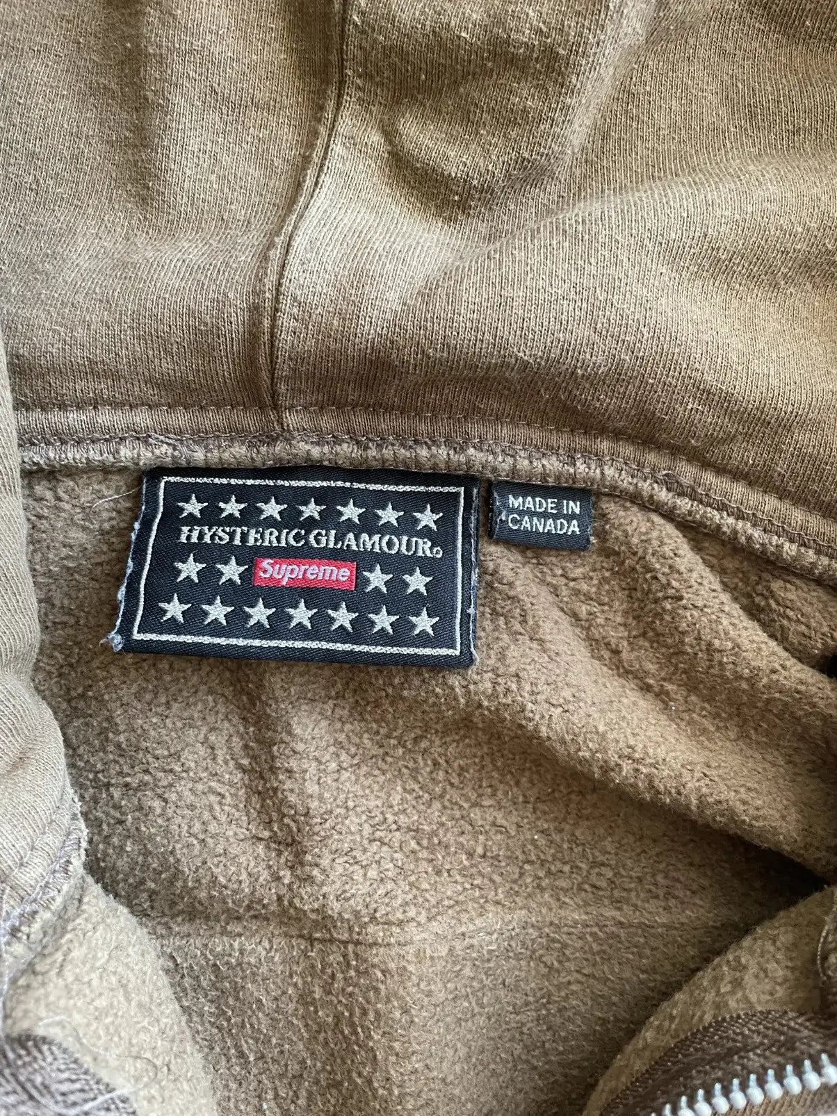 Supreme Hysteric Glamour "Fuck Hand Skeleton" Green Hoodie