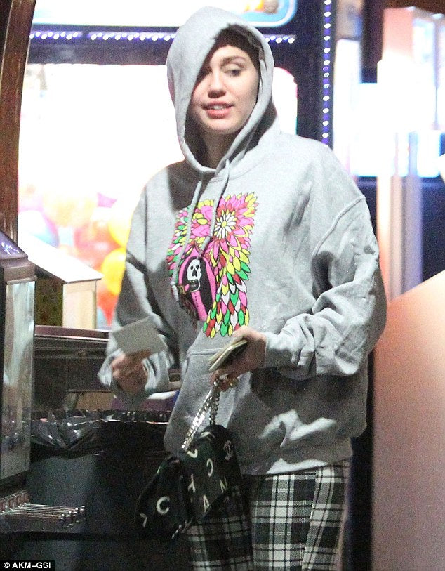 Patrick Schwarzenegger “I Love LA” Hoodie – Grey Pullover Fleece
