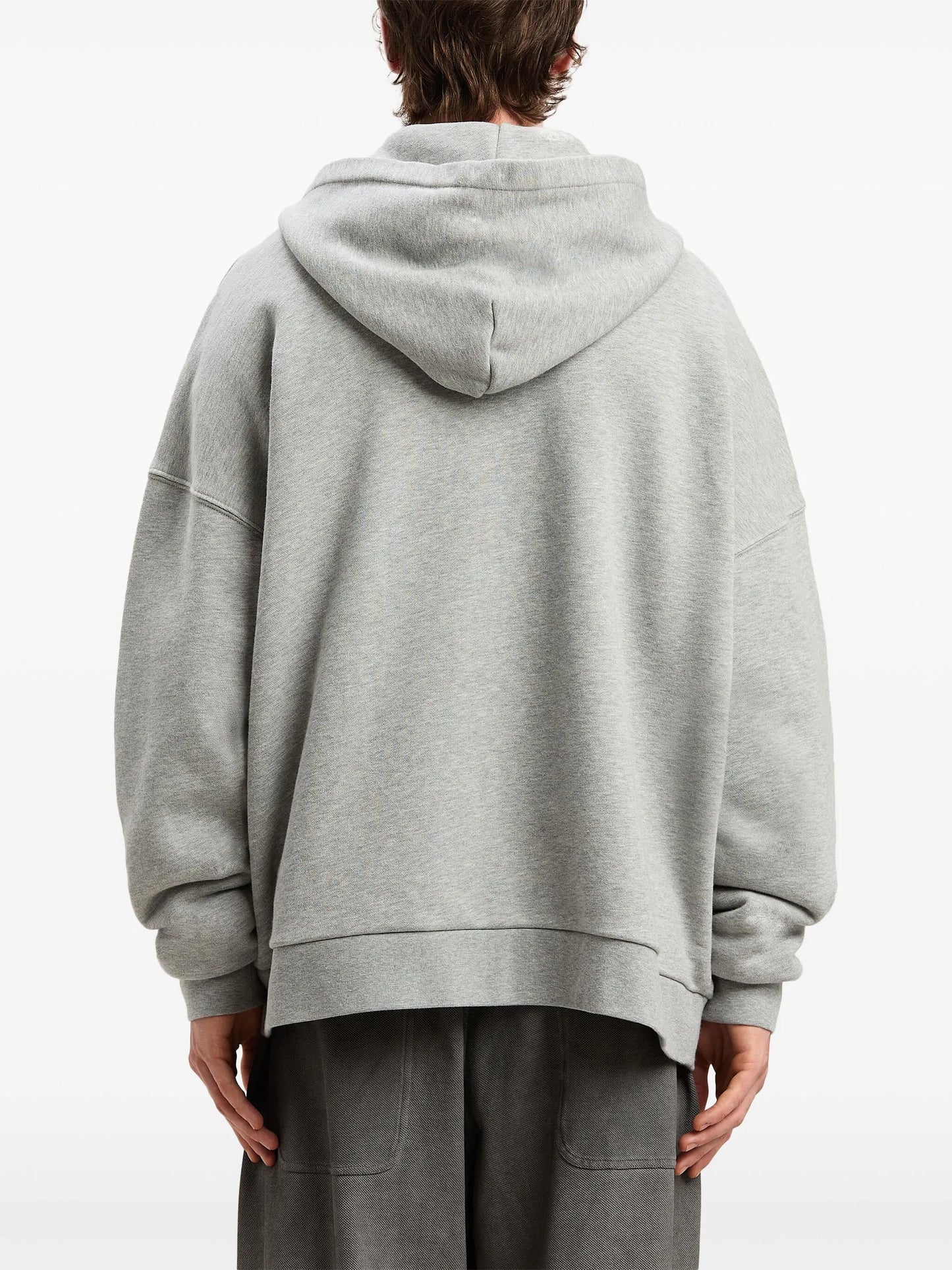 Palm Angels College Logo Oversized Hoodie – Grey
