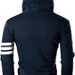 Mens Slim Fit Striped Hoodie