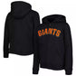 SF Giants Zip-Up Hoodie – Black and Orange Fleece