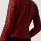 Ava Leather Red Jacket - Women Leather Jacket Red