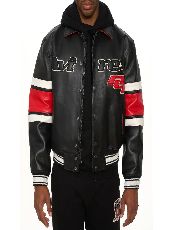 Avirex The Legend Jacket – Men’s Black Leather Jacket