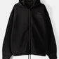 Bershka Zip-Up Slogan Hoodie
