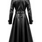 Men’s Black Leather Trench Coat – Stylish &amp; Timeless