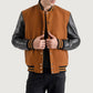 Brown & Black Varsity Letterman Jacket