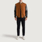 Brown & Black Varsity Letterman Jacket