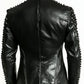 Carter Black Leather Blazer - Leather Blazer for Men Black