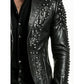 Carter Black Leather Blazer - Leather Blazer for Men Black
