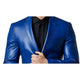 Charlie Blue Leather Blazer - Leather Blazer for Men