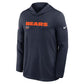 Chicago Bear Sideline Performance Long Sleeve Hoodie T-Shirt