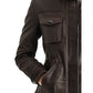 Evelyn Leather Brown Jacket - Women Leather Jacket Brown