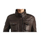 Evelyn Leather Brown Jacket - Women Leather Jacket Brown