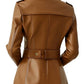 Harper Leather Brown Jacket - Women Leather Jacket Brown