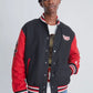 Stranger Things Hawkins Black &amp; Red Letterman Varsity Jacket