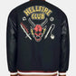 Hellfire Club Black Wool Varsity Jacket