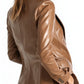 Jack Brown Leather Blazer - Leather Blazer for Women Brown