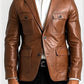 John Brown Premium Leather Blazer For Men