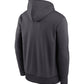 Las Vegas Raiders Nike Anthracite Toss Sweep Performance Hoodie