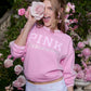 PINK x LoveShackFancy Crew Sweatshirt