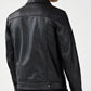 Men’s Black Leather Tucker Jacket