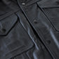 Men’s Black Leather Tucker Jacket