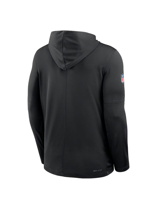 Pittsburgh Steelers Sideline Performance Long Sleeve Hoodie T-Shirt (Recreated)