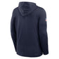 Seattle Seahawks Sideline Performance Long Sleeve Hoodie T-Shirt – Navy Blue Pullover