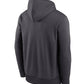 Miami Dolphins Nike Anthracite Toss Sweep Performance Hoodie