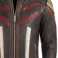 Musa Red Leather Jacket - Leather Jacket for Men Red