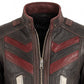 Musa Red Leather Jacket - Leather Jacket for Men Red