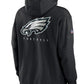 Philadelphia Eagles Black Sideline Club Pullover Hoodie