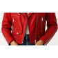 Olivia Leather Red Jacket – Women’s Red Leather Jacket
