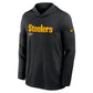 Pittsburgh Steelers Sideline Performance Long Sleeve Hoodie T-Shirt (Recreated)