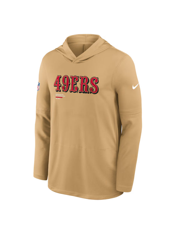 San Francisco 49ers Sideline Performance Long Sleeve Hoodie T-Shirt