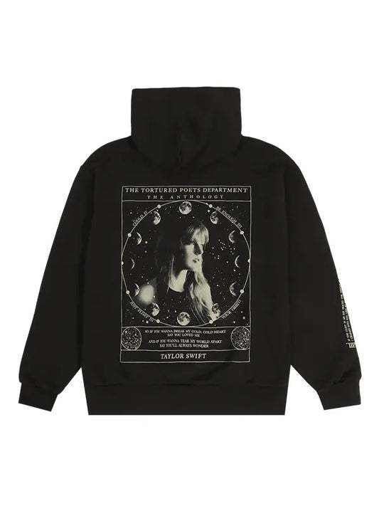 Say You’ll Always Wonder Black Hoodie – Taylor Swift TTPD Fleece Pullover