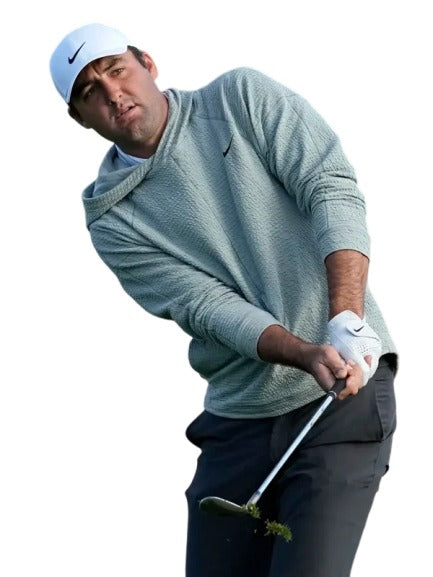 Scottie Scheffler Nike Golf Hoodie – Grey and White Pullover