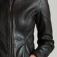 Sienna Leather Black Jacket - Women Leather Jacket Black